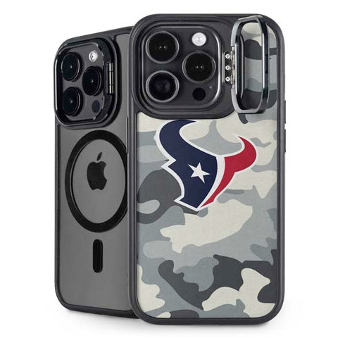 NFL Houston Texans Camo iPhone 15 Pro Kickstand Case